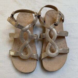 Vionic Jodie Sandals Rose Gold Womens 10 Vacation Summer Beach